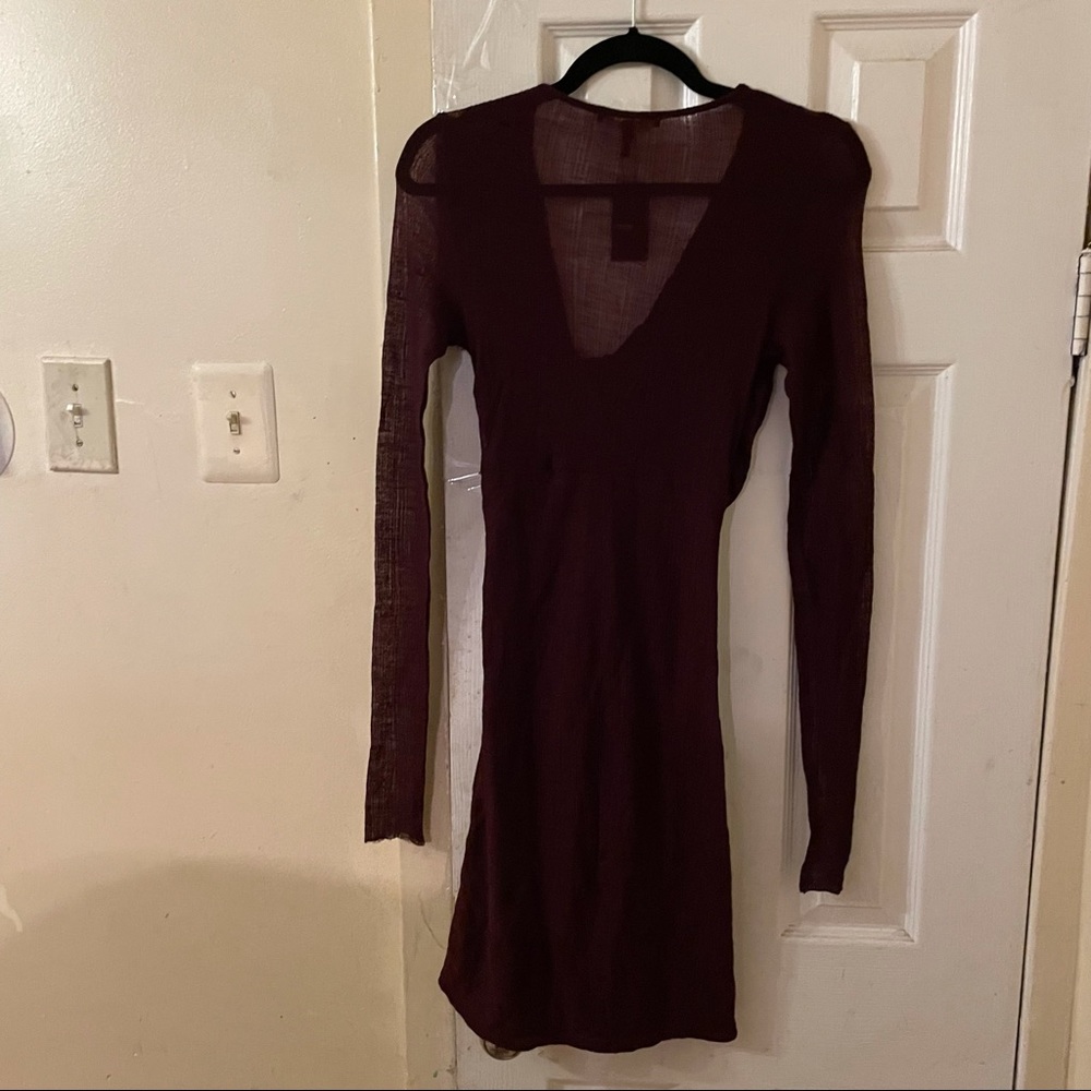 Maje Minidress burgundy size small NWD